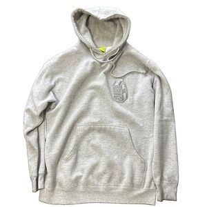 Lyrical Lemonade Monochrome Patch Hoodie Heather Gray Men's Size M Streetwear